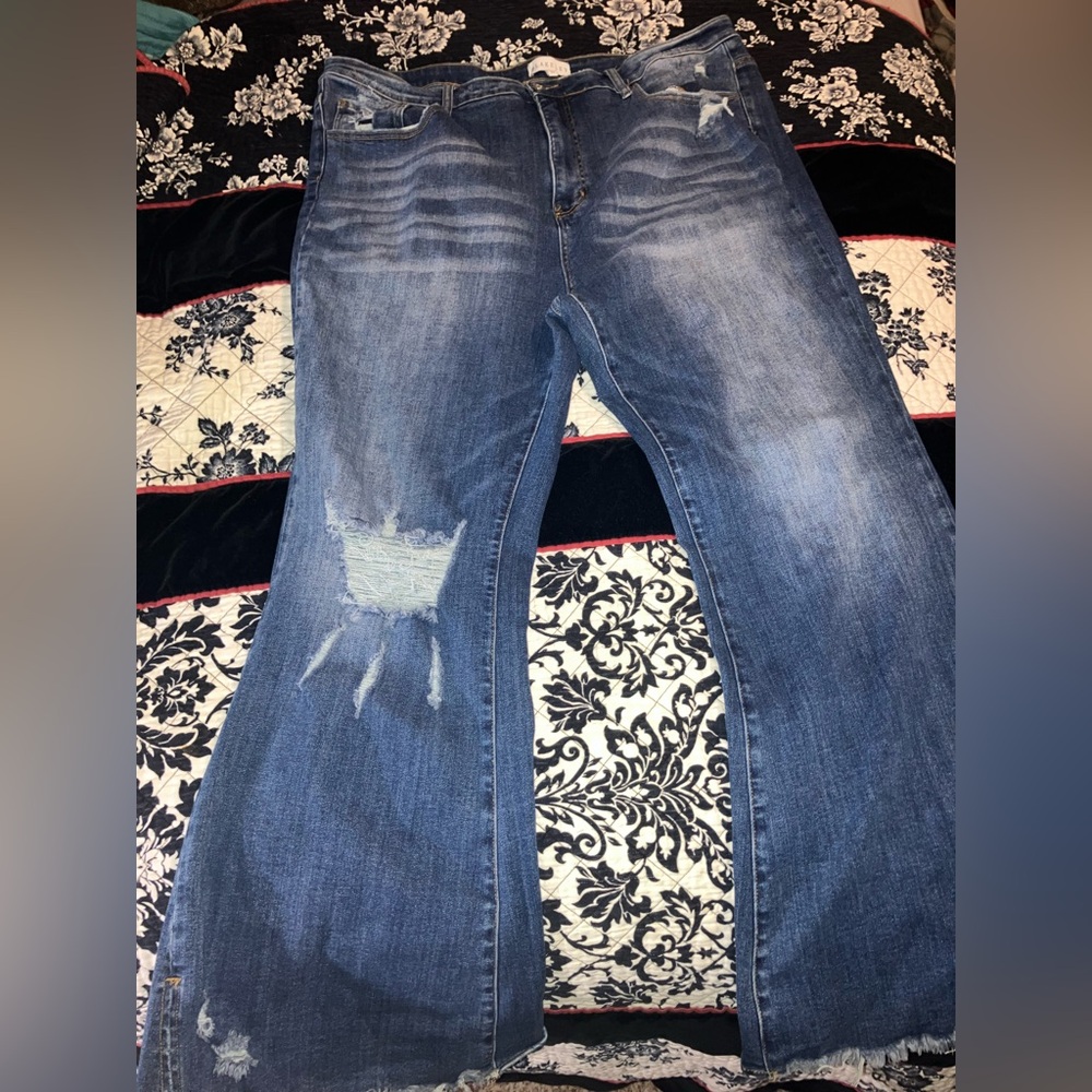 Classic Blue Straight Leg Jeans
